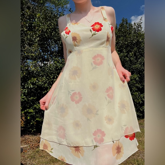 Vintage Floral Dress💐 - Picture 4 of 5